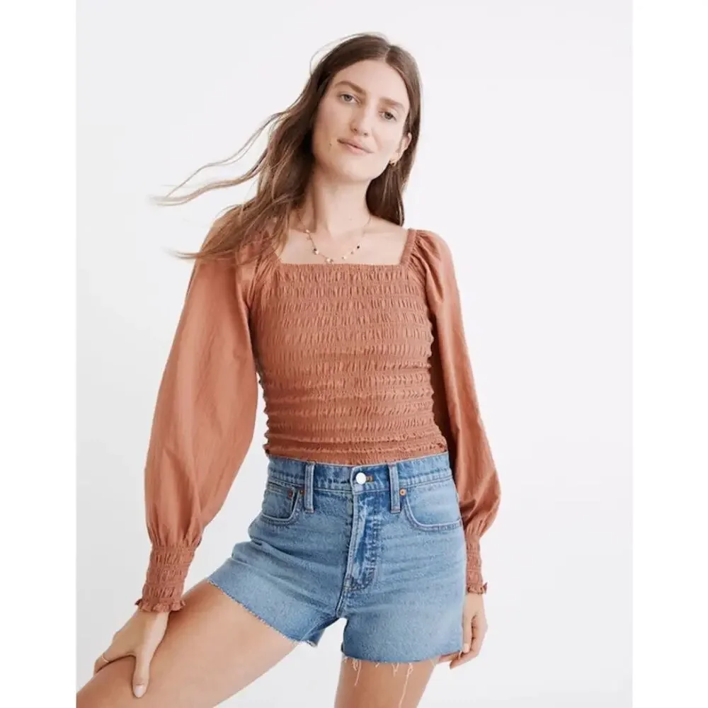 Madewell The Perfect Jean Short Size 27 in Burnett Wash Tencel Lyocell ND180